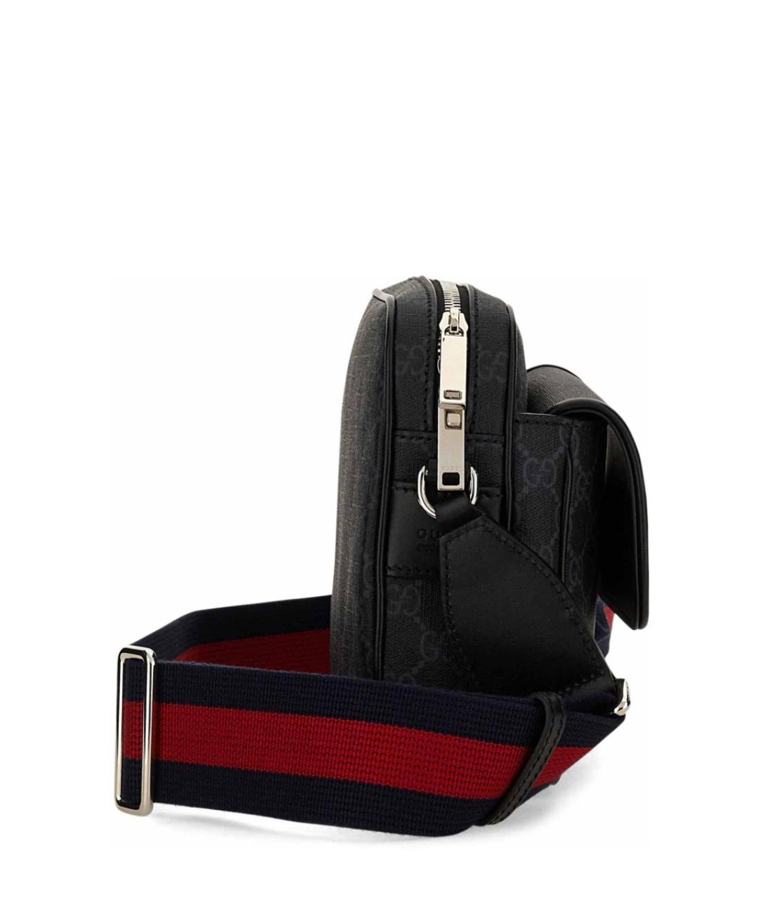 GUCCI Черная сумка на плечо из искусственной кожи, фото 4