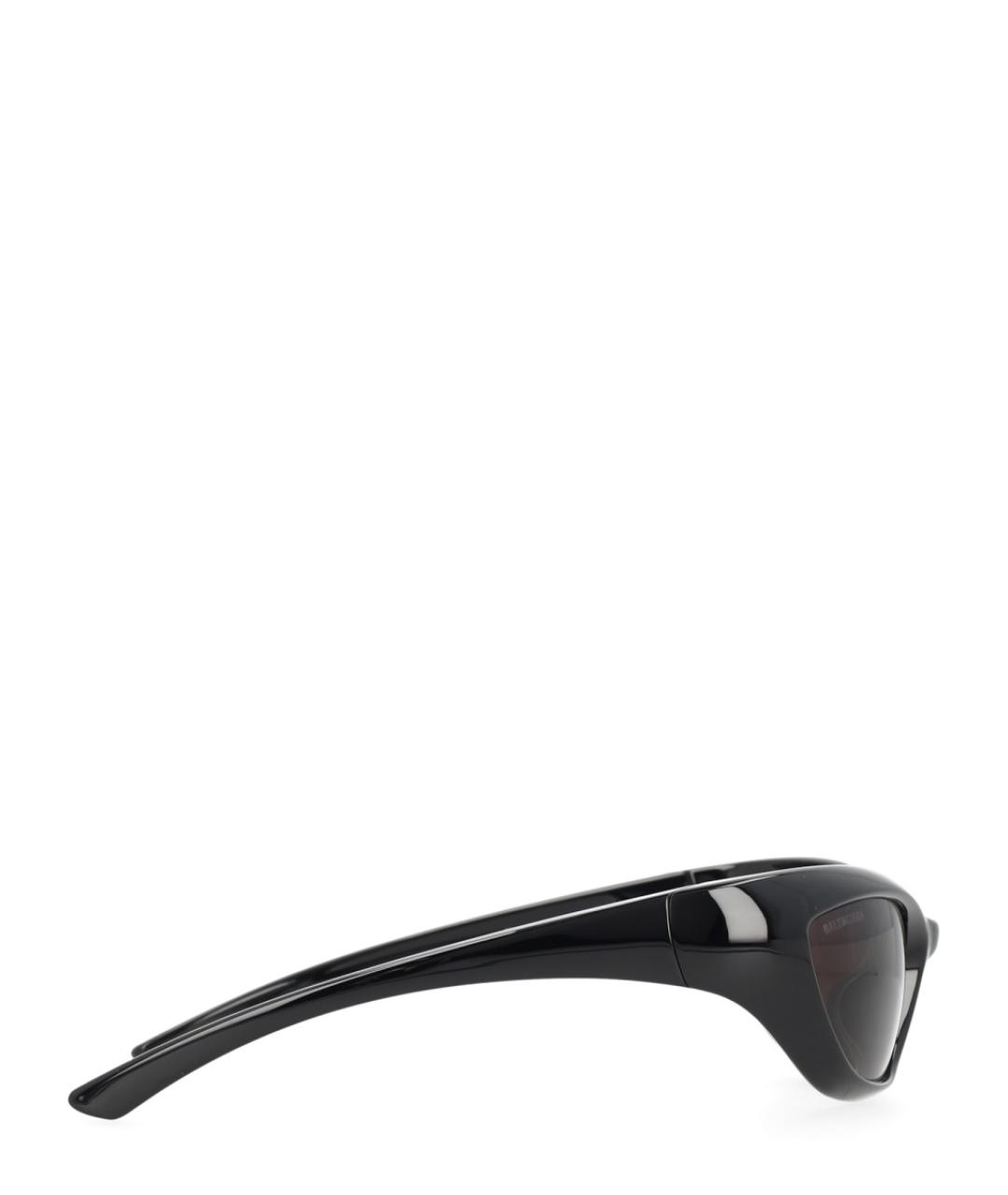 BALENCIAGA Черные пластиковые солнцезащитные очки, фото 3