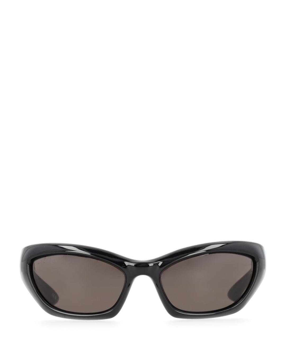 BALENCIAGA Черные пластиковые солнцезащитные очки, фото 1