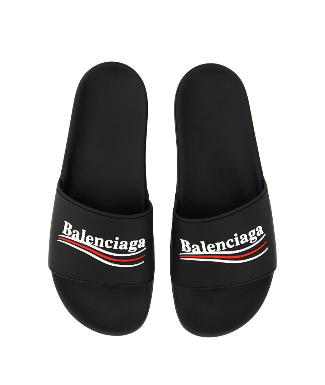 BALENCIAGA Мульти шлепанцы, фото 4