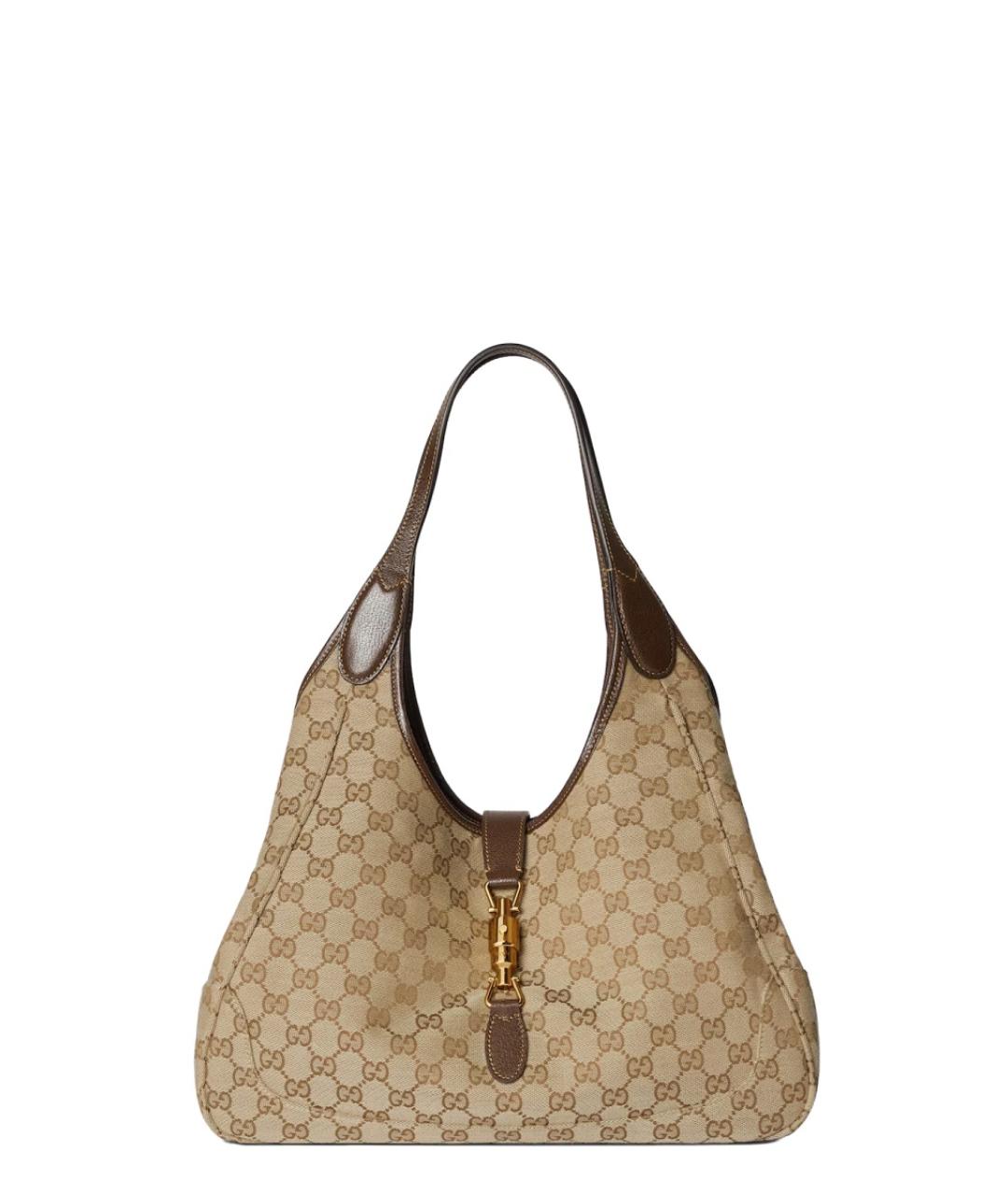 GUCCI Бежевая синтетическая сумка тоут, фото 4