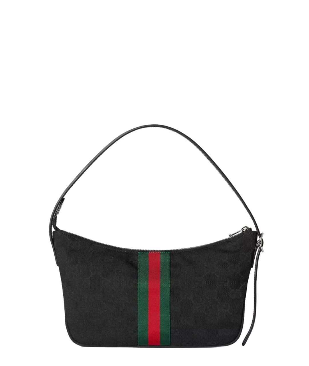 GUCCI Черная синтетическая сумка через плечо, фото 2