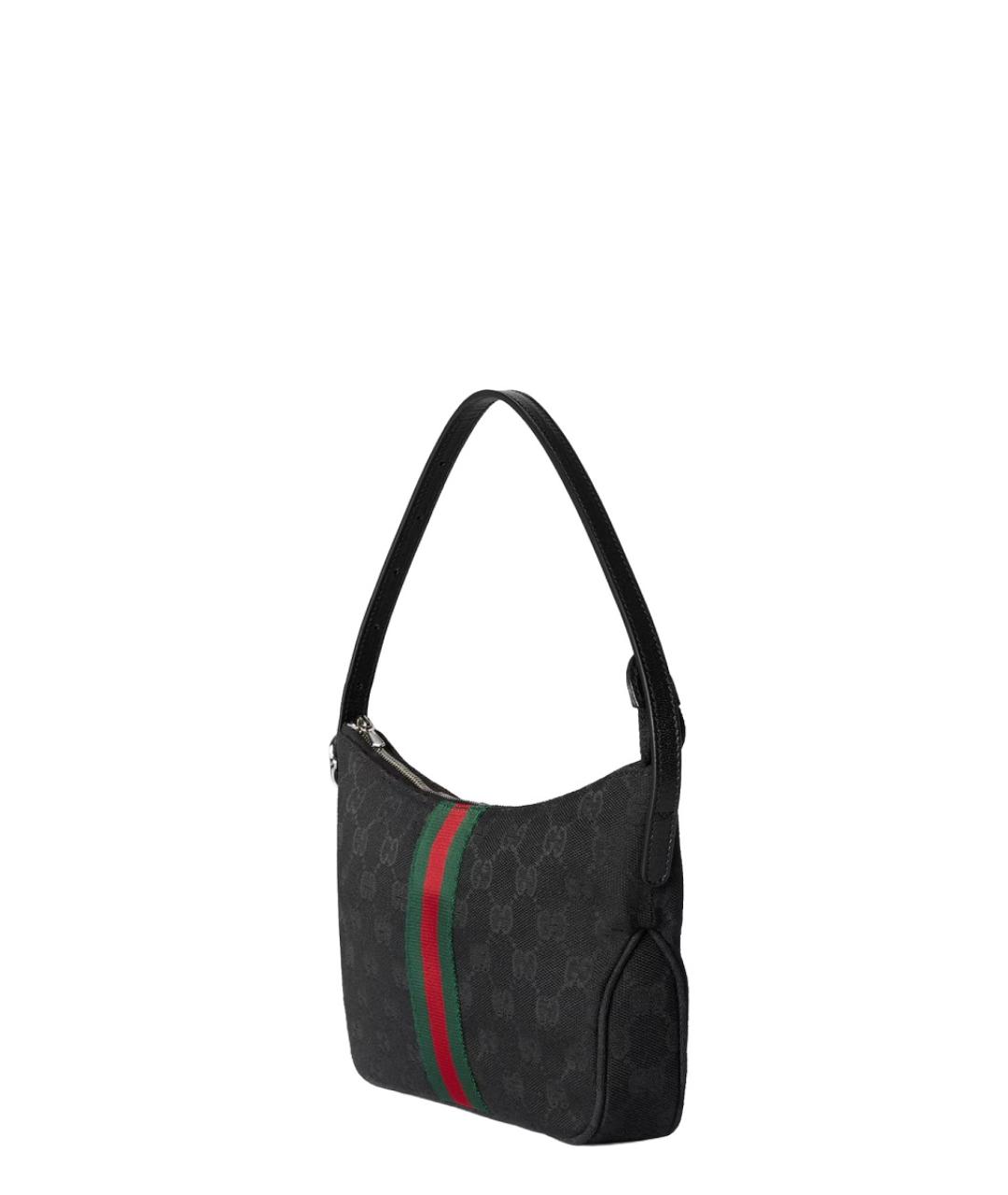 GUCCI Черная синтетическая сумка через плечо, фото 4