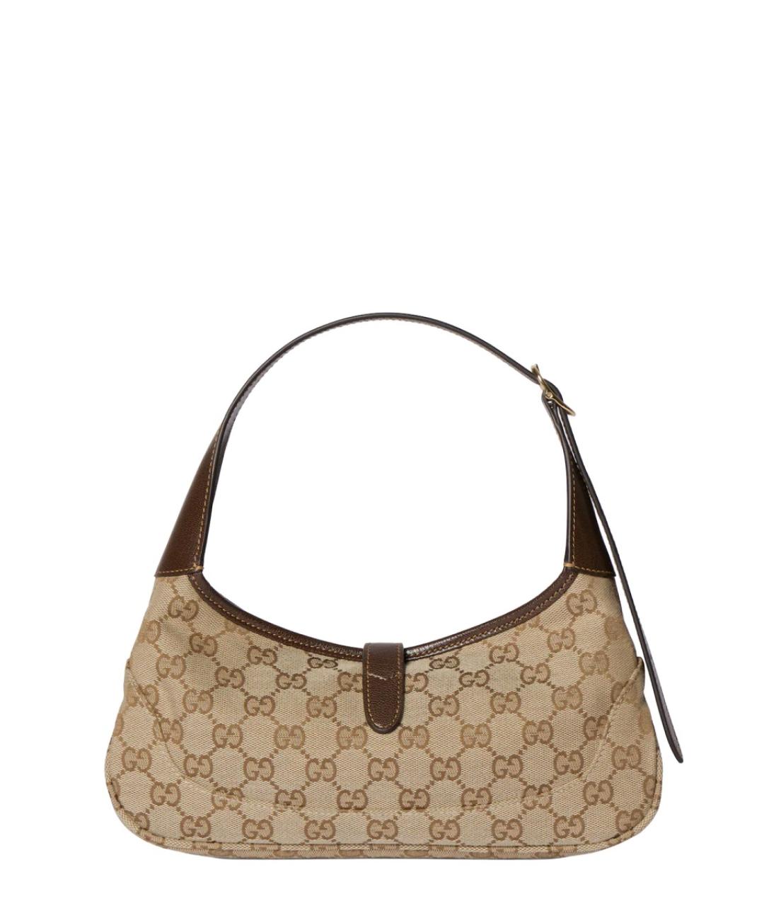 GUCCI Коричневая синтетическая сумка через плечо, фото 2