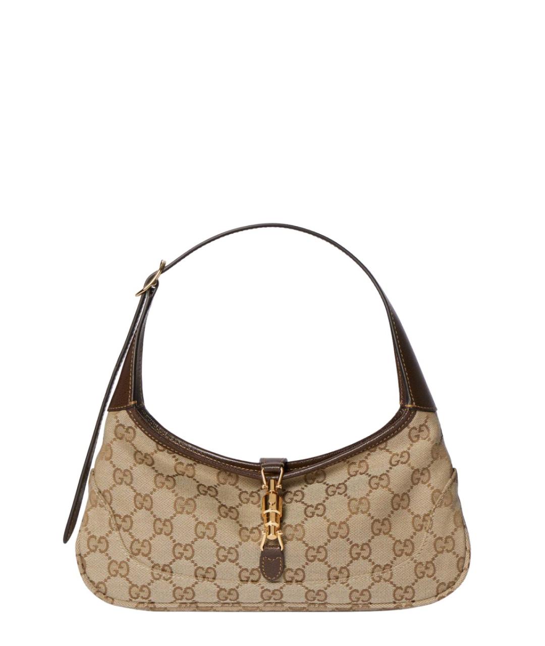 GUCCI Коричневая синтетическая сумка через плечо, фото 1