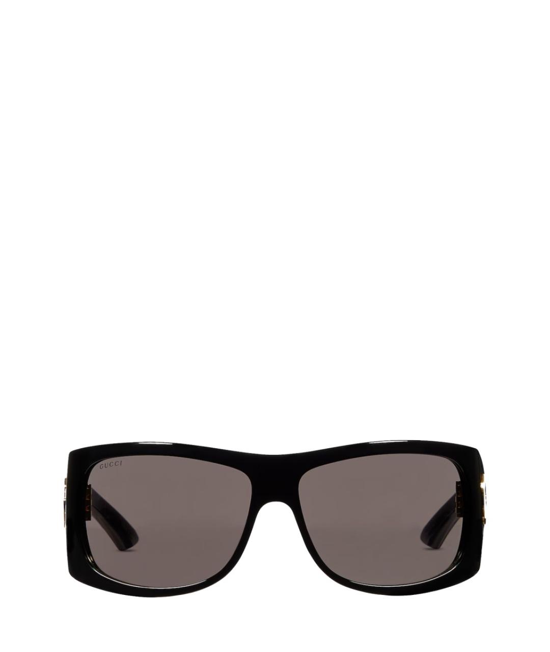 GUCCI Черные пластиковые солнцезащитные очки, фото 1