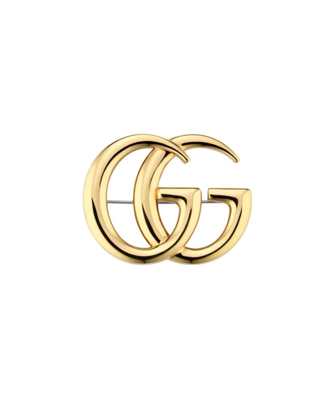 GUCCI Золотая металлическая булавка / брошь, фото 1