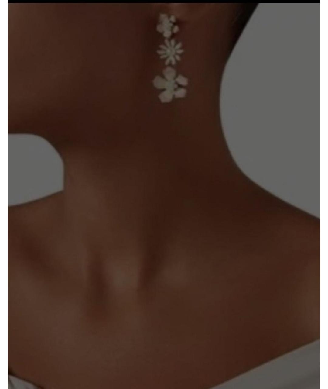 OSCAR DE LA RENTA Золотые позолоченные серьги, фото 2