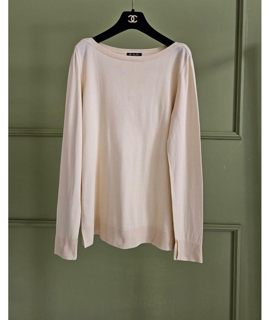 LORO PIANA Бежевый джемпер / свитер, фото 9