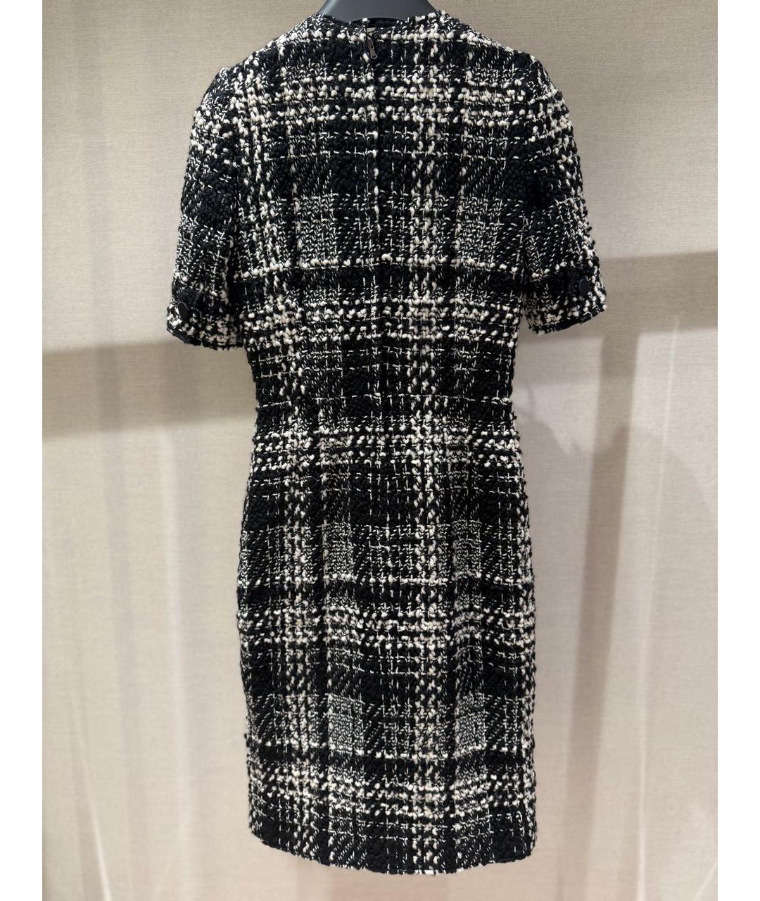 DOLCE&GABBANA Черное шерстяное повседневное платье, фото 2