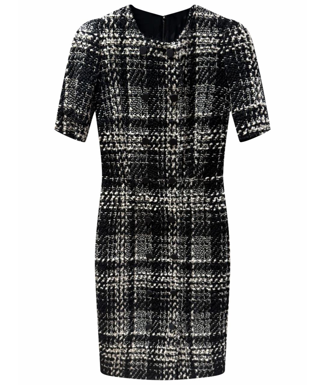 DOLCE&GABBANA Черное шерстяное повседневное платье, фото 1