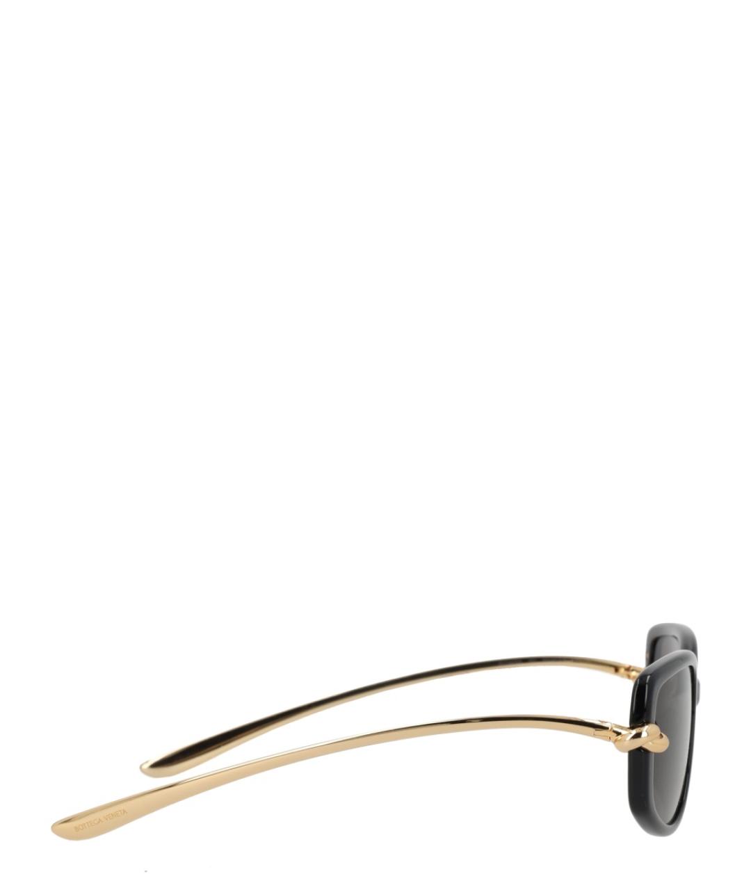 BOTTEGA VENETA Черные металлические солнцезащитные очки, фото 3