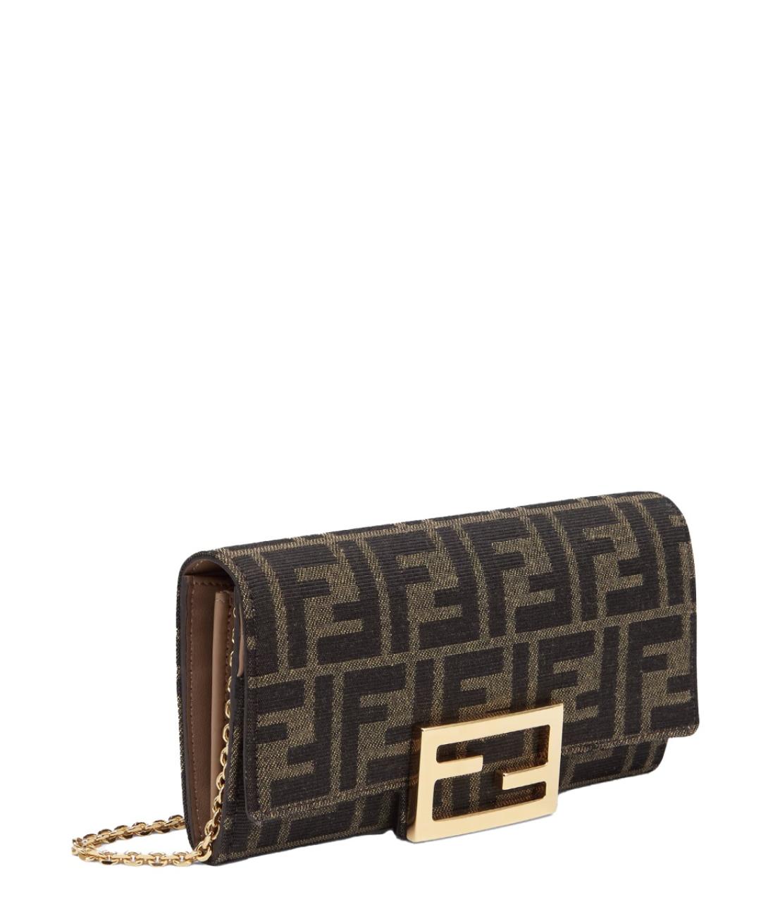 FENDI Коричневый кошелек, фото 4