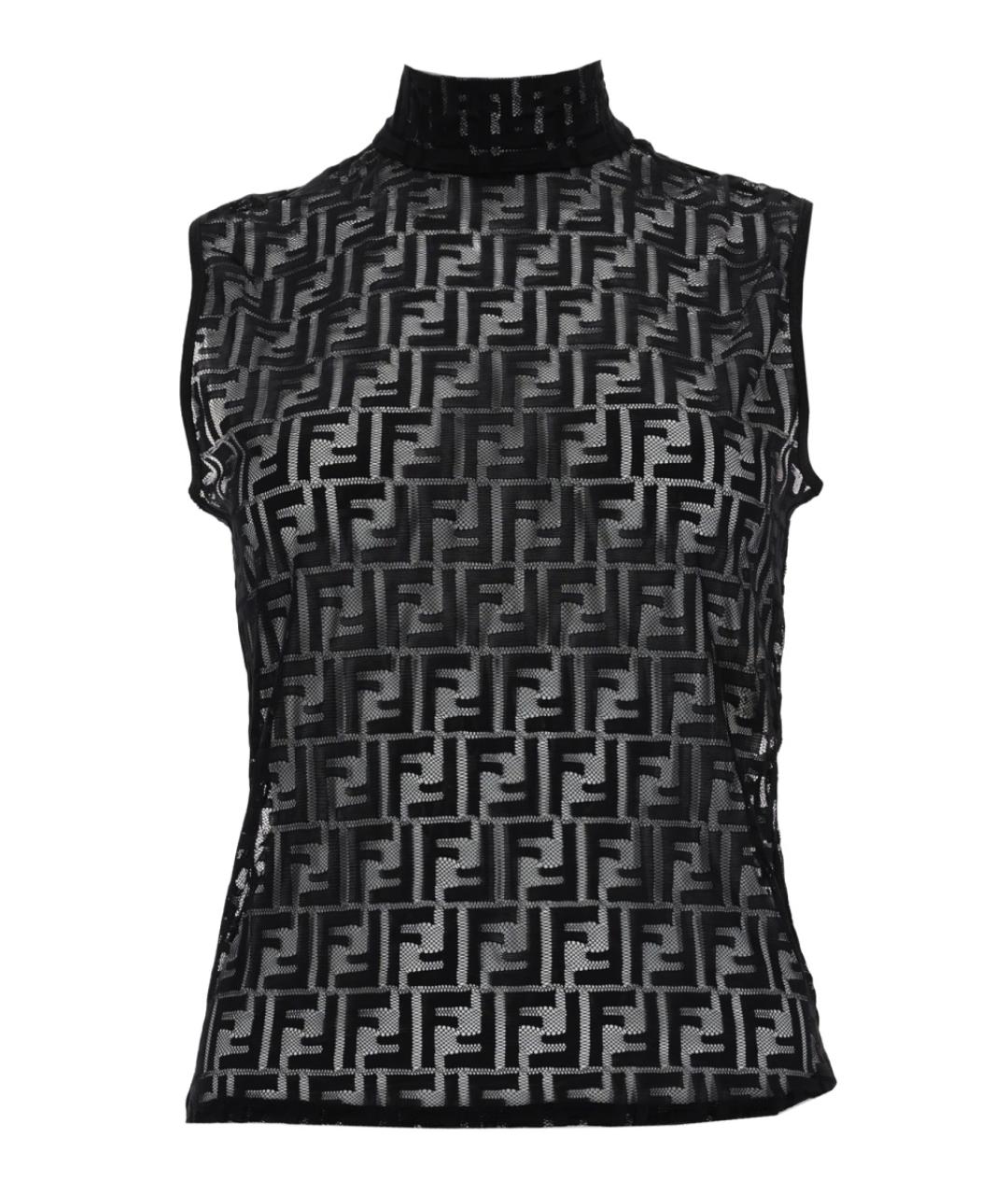 FENDI Черная полиамидовая блузы, фото 1