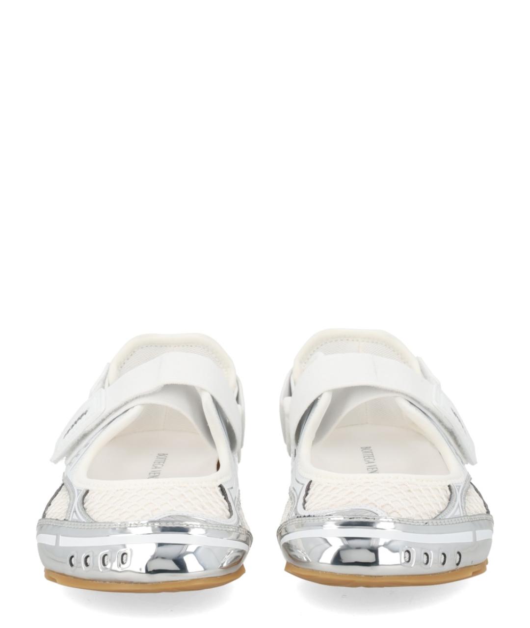 BOTTEGA VENETA Белые текстильные кроссовки, фото 3