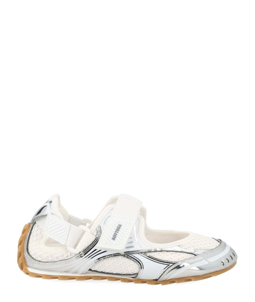 BOTTEGA VENETA Белые текстильные кроссовки, фото 1