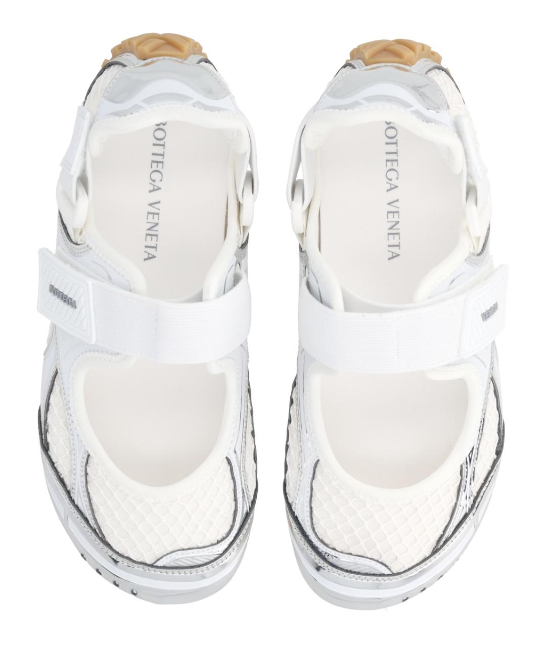 BOTTEGA VENETA Белые текстильные кроссовки, фото 5