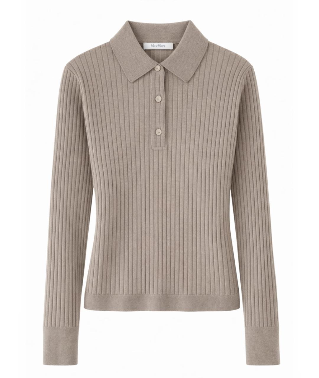 MAX MARA Бежевый кашемировый джемпер / свитер, фото 1