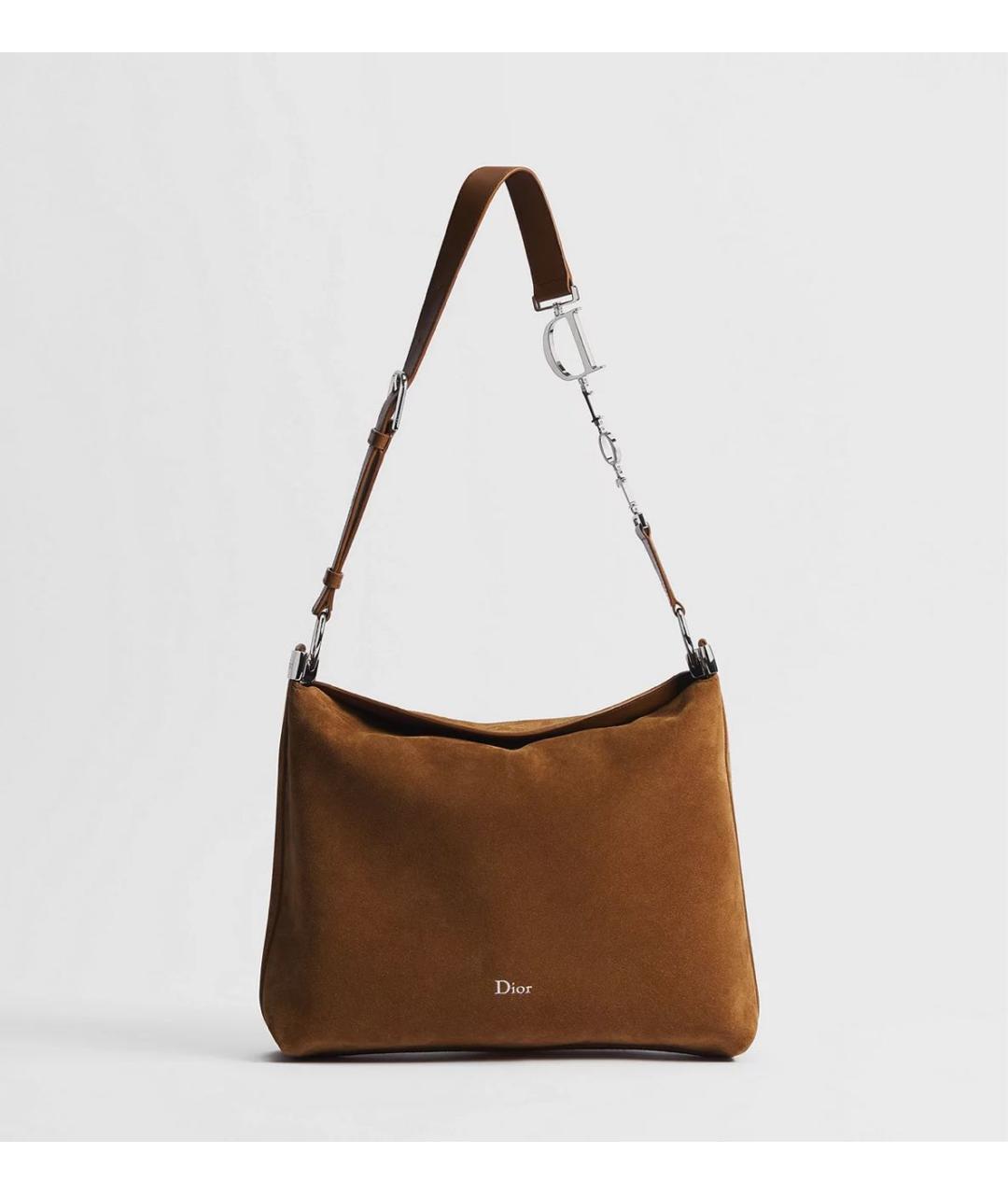 CHRISTIAN DIOR Коричневая сумка с короткими ручками, фото 5