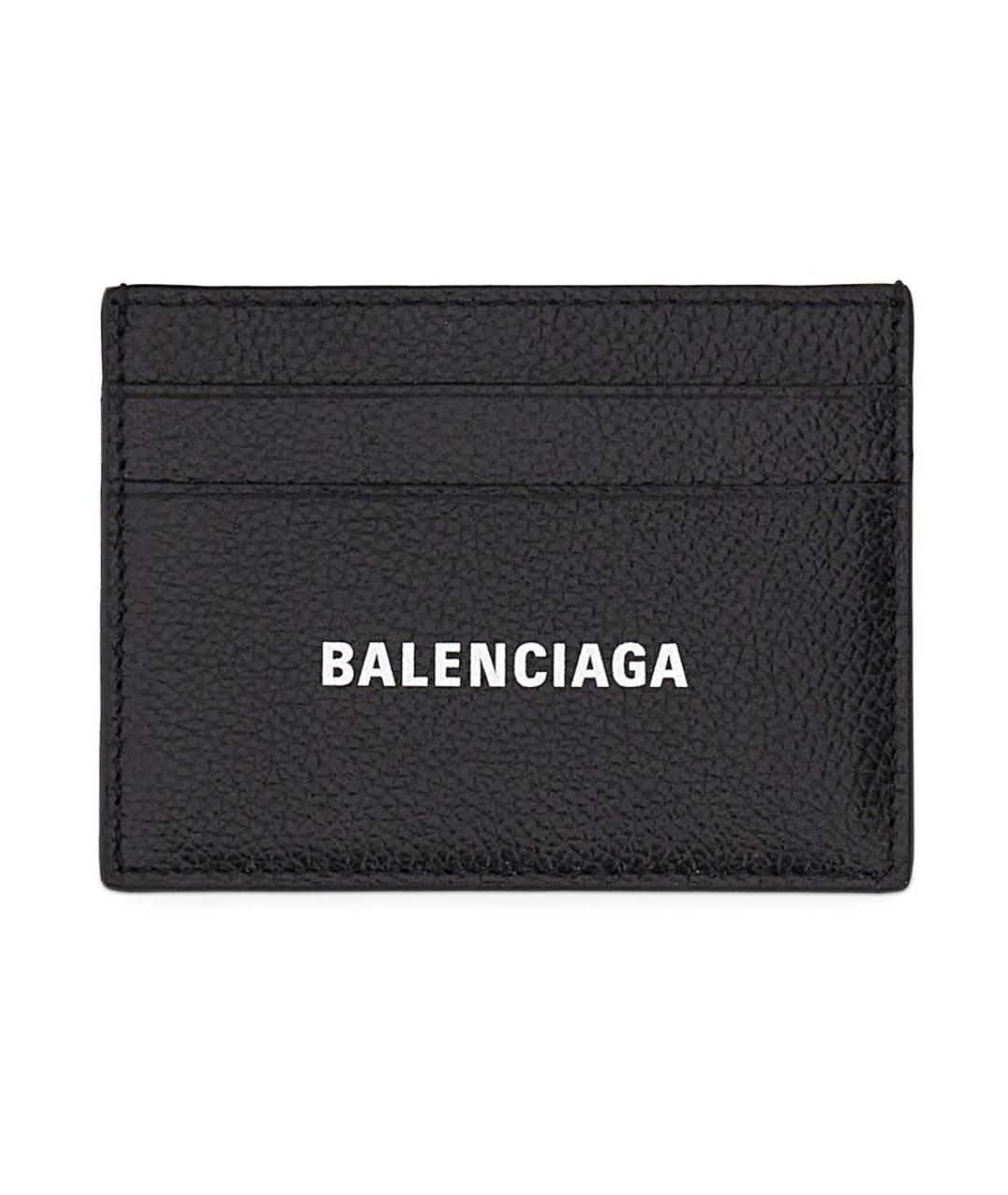BALENCIAGA Черный кожаный кардхолдер, фото 1