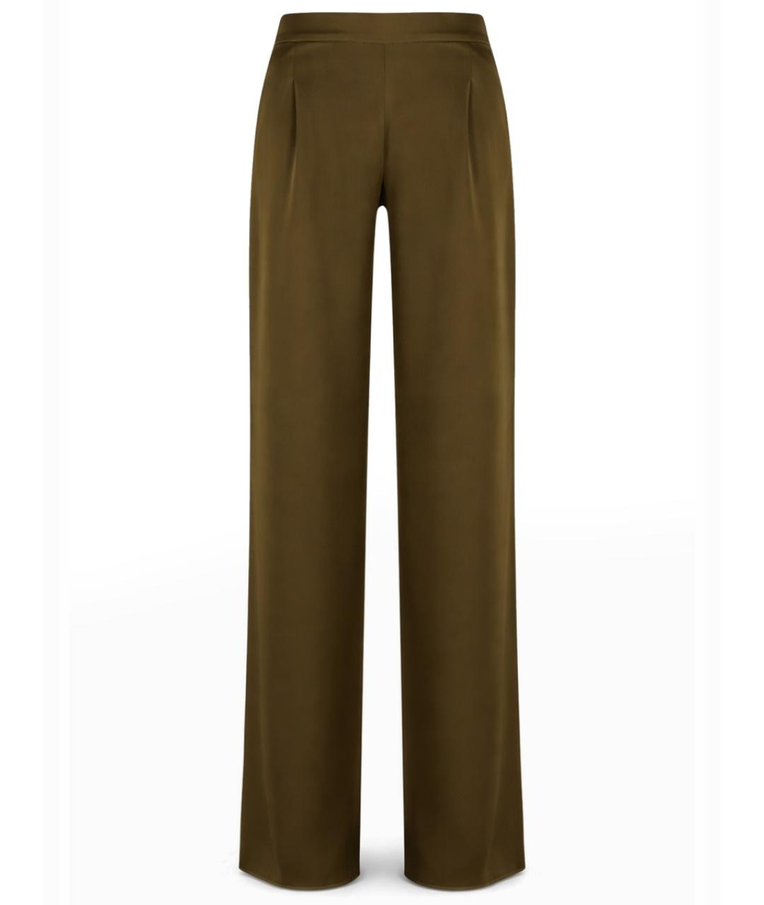 MAX MARA Зеленые прямые брюки, фото 1