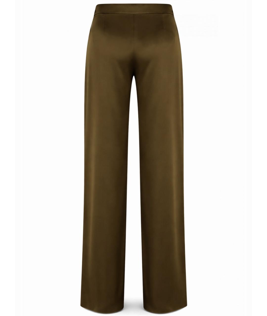 MAX MARA Зеленые прямые брюки, фото 3