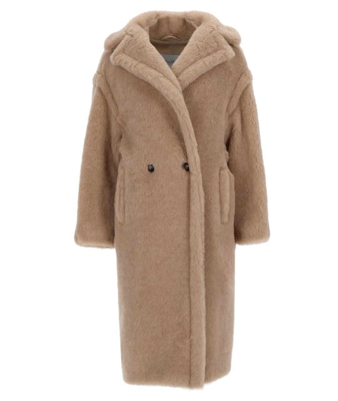 MAX MARA Бежевая шерстяная шуба, фото 1