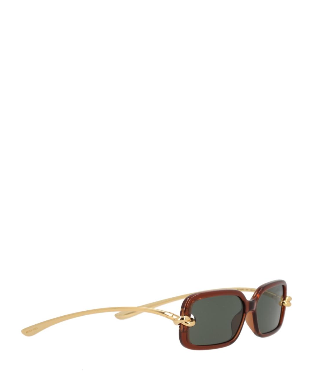 BOTTEGA VENETA Коричневые солнцезащитные очки, фото 1