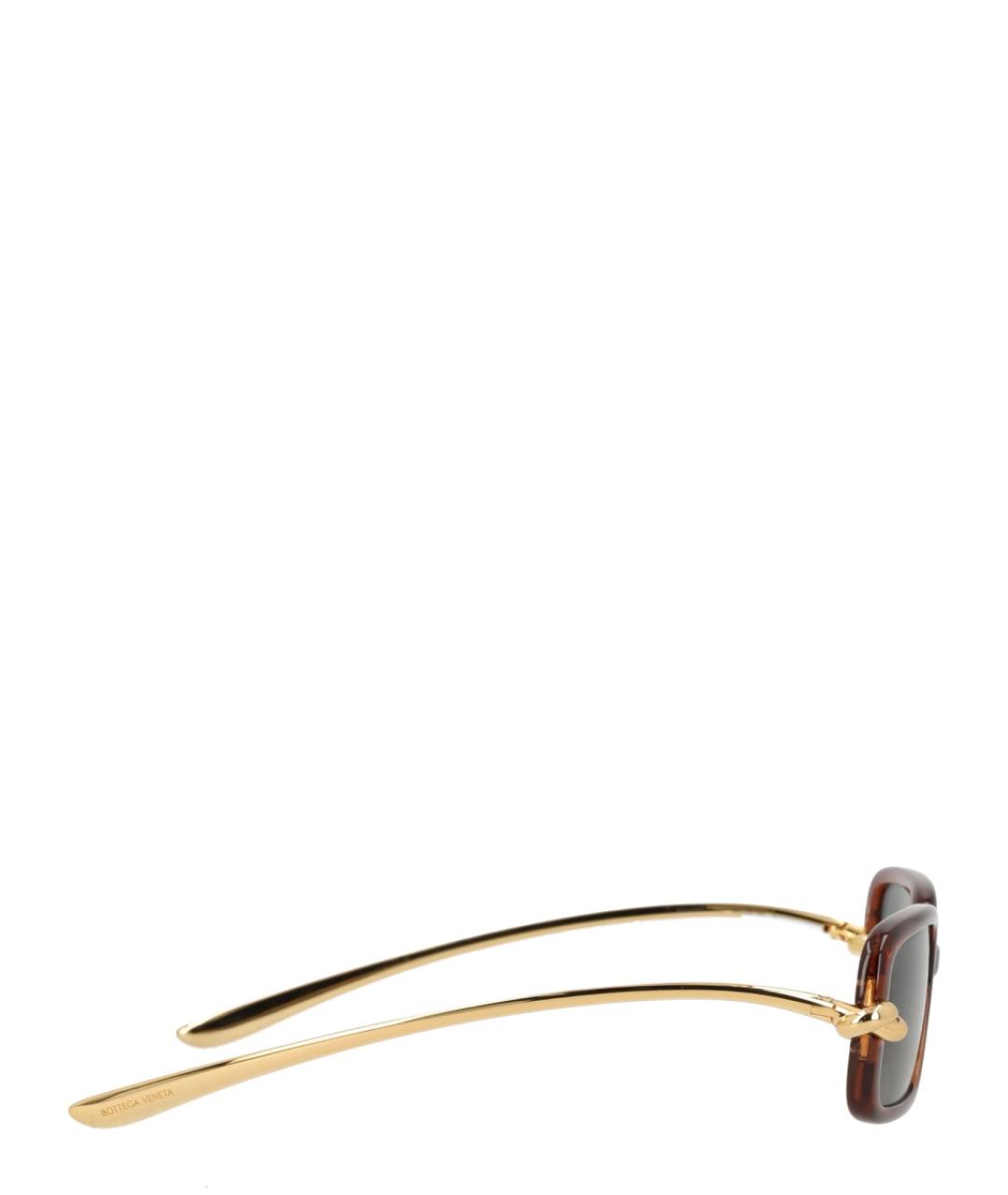 BOTTEGA VENETA Коричневые солнцезащитные очки, фото 3