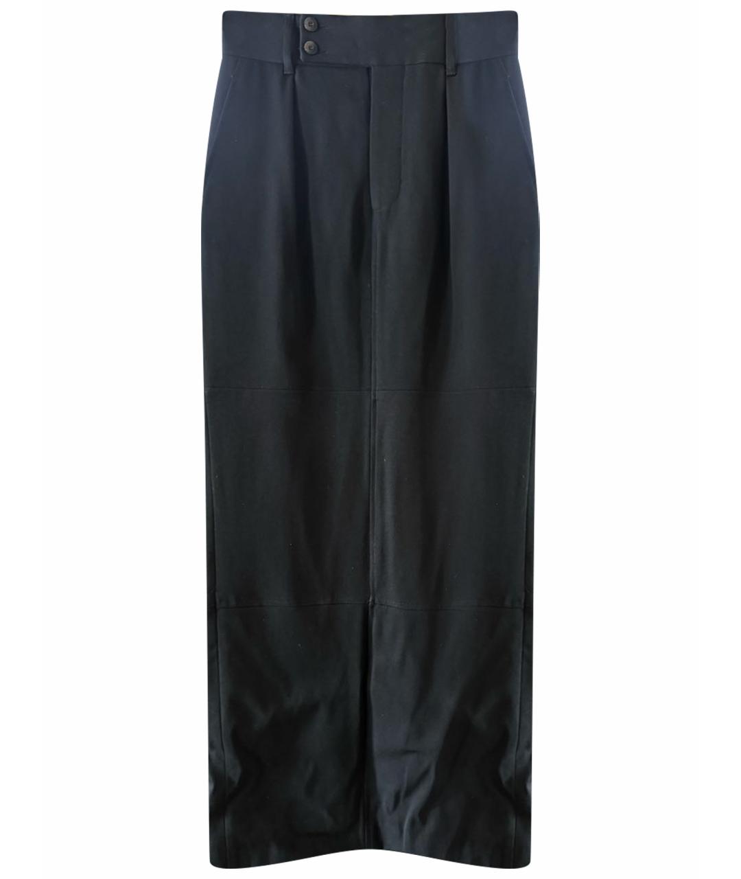 GUCCI Черная шерстяная юбка макси, фото 1