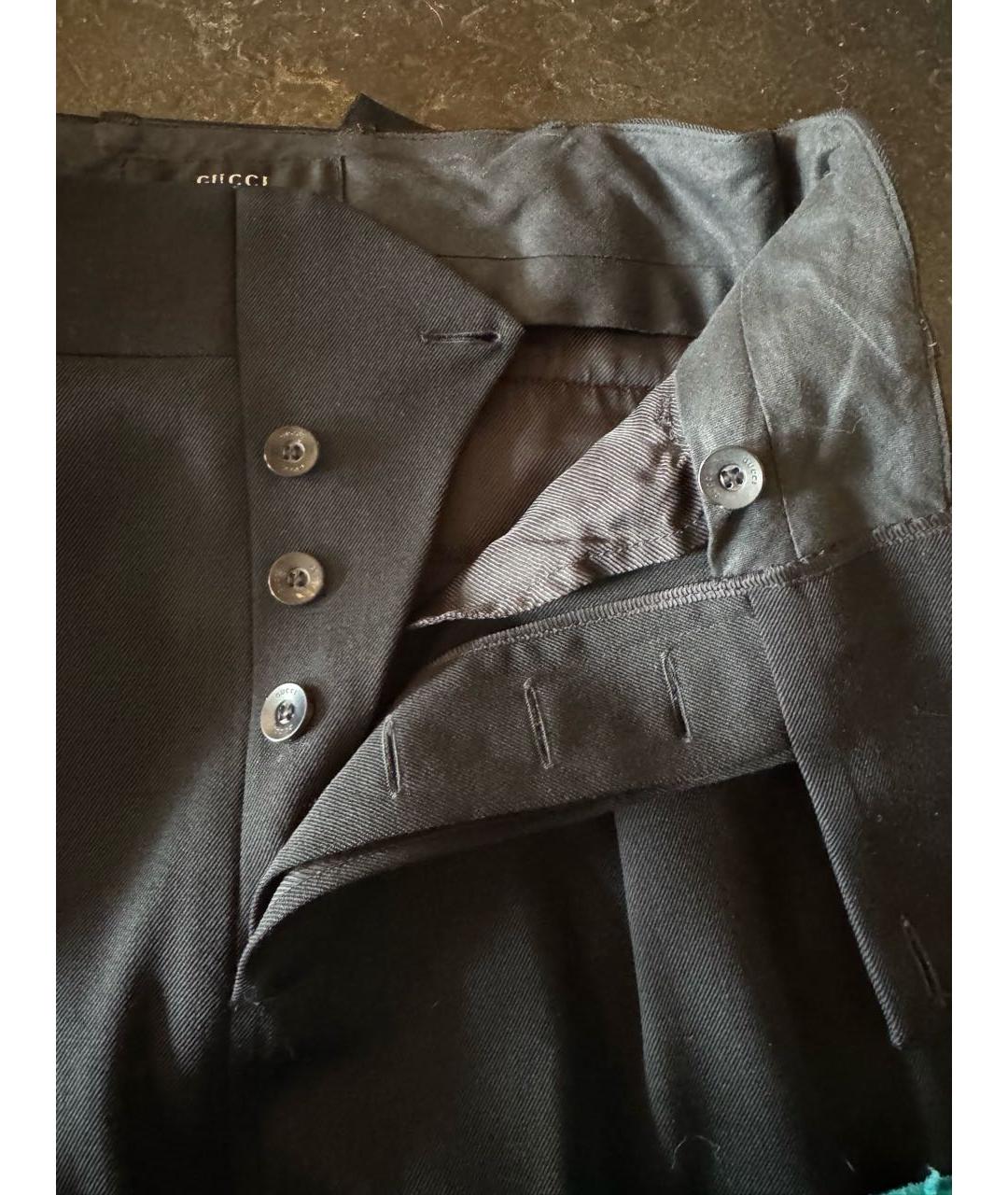 GUCCI Черная шерстяная юбка макси, фото 7