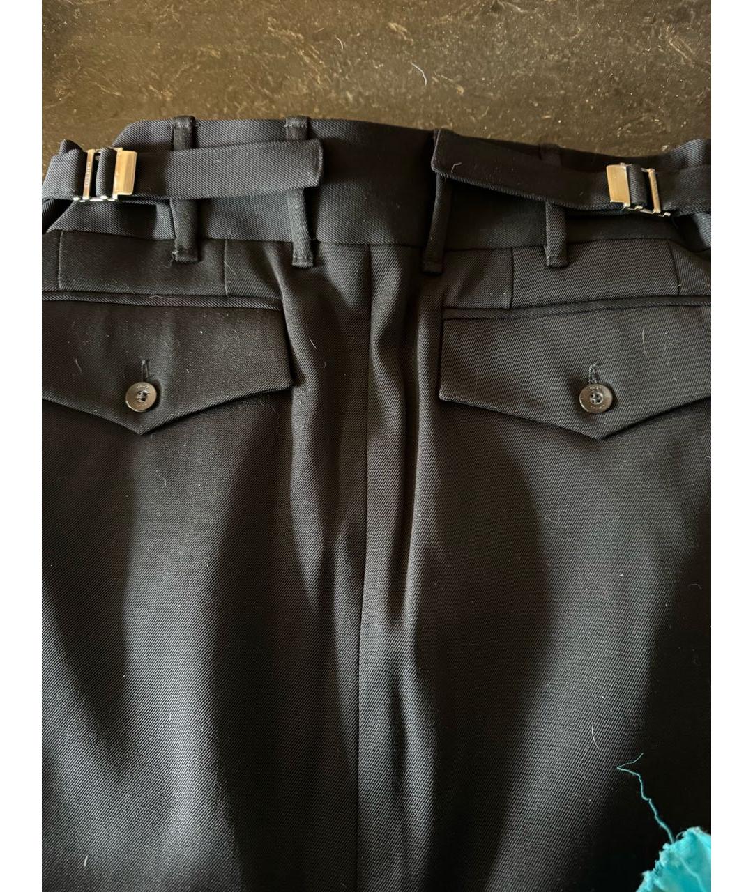 GUCCI Черная шерстяная юбка макси, фото 4