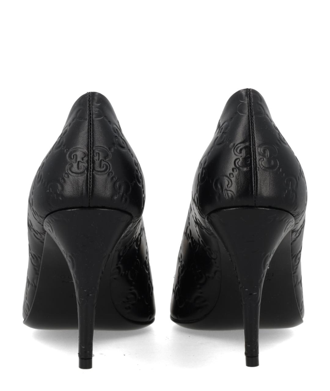 GUCCI Черные кожаные туфли, фото 4