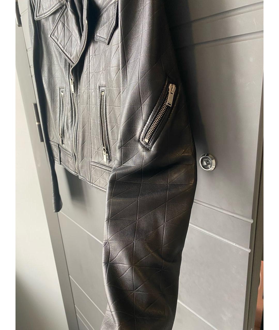 SAINT LAURENT Черная кожаная куртка, фото 6
