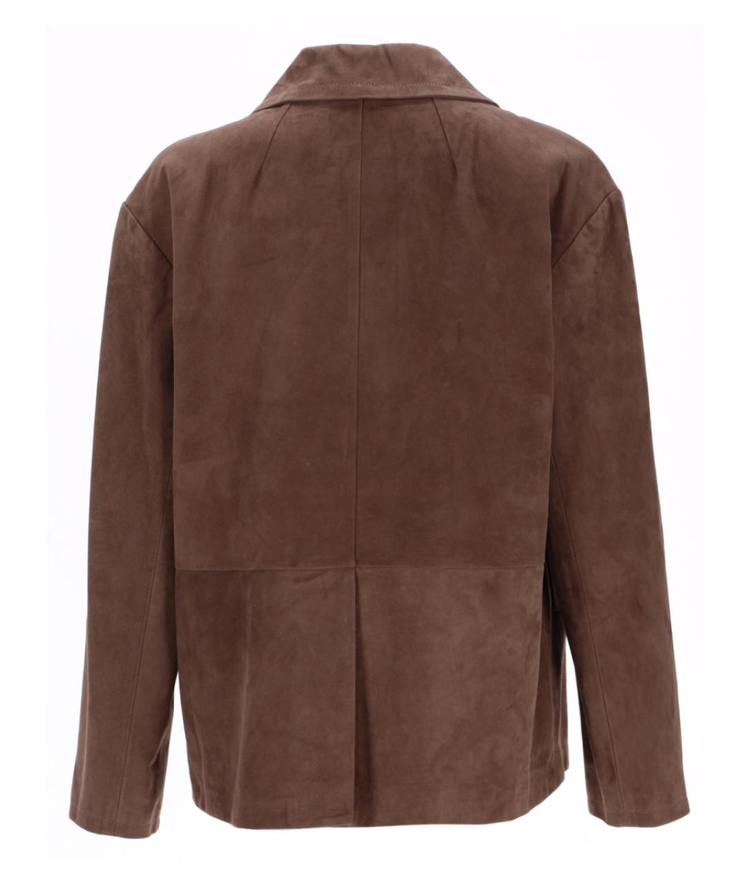 'S MAX MARA Бежевая кожаная куртка, фото 2