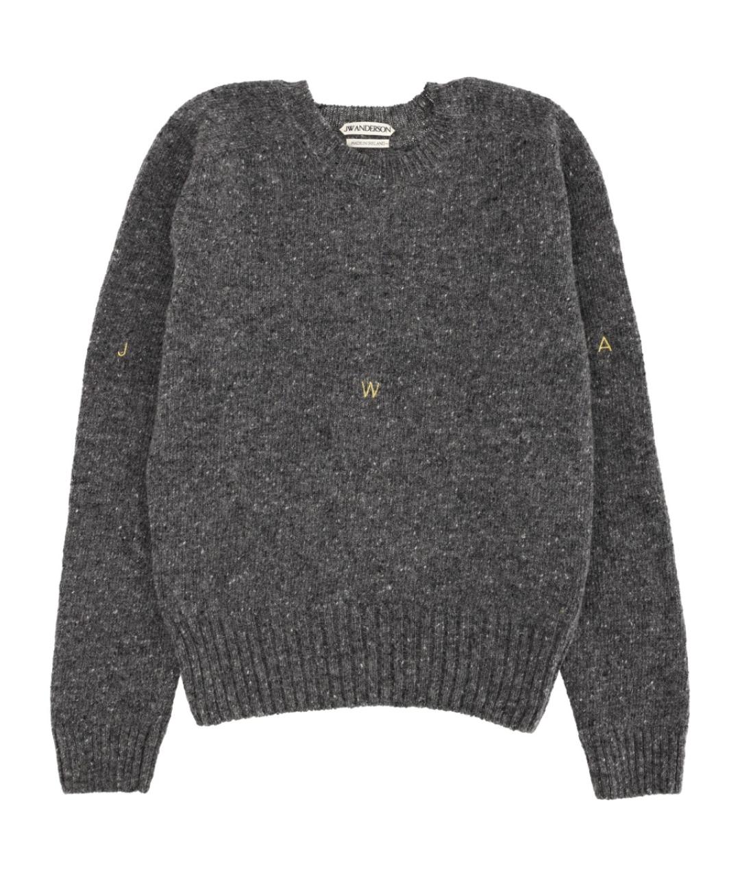 J.W.ANDERSON Серый шерстяной джемпер / свитер, фото 1