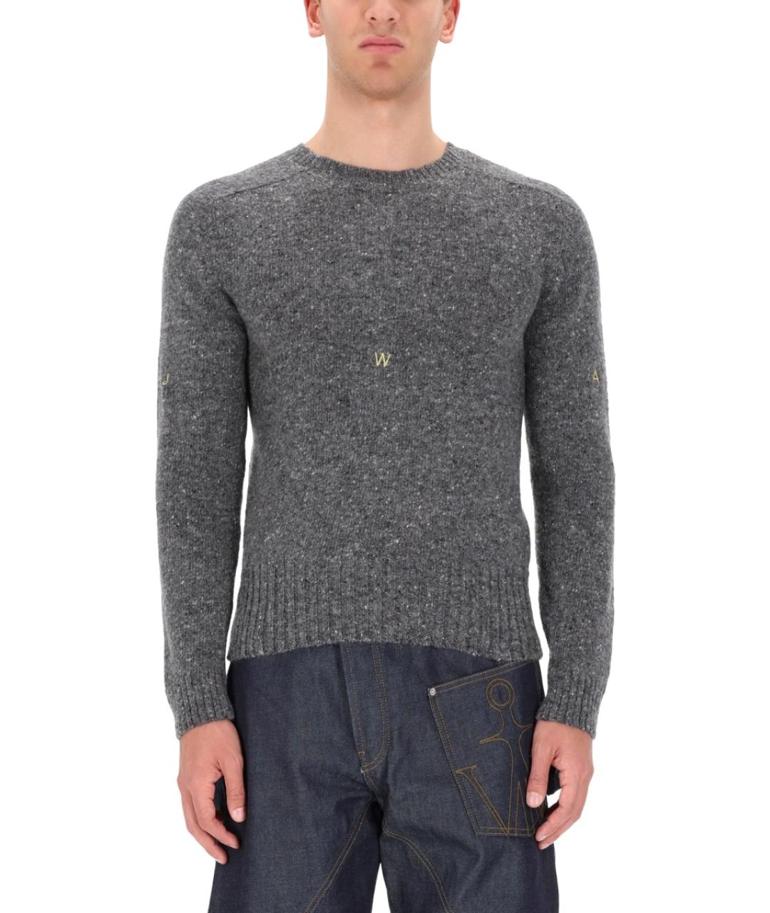 J.W.ANDERSON Серый шерстяной джемпер / свитер, фото 5