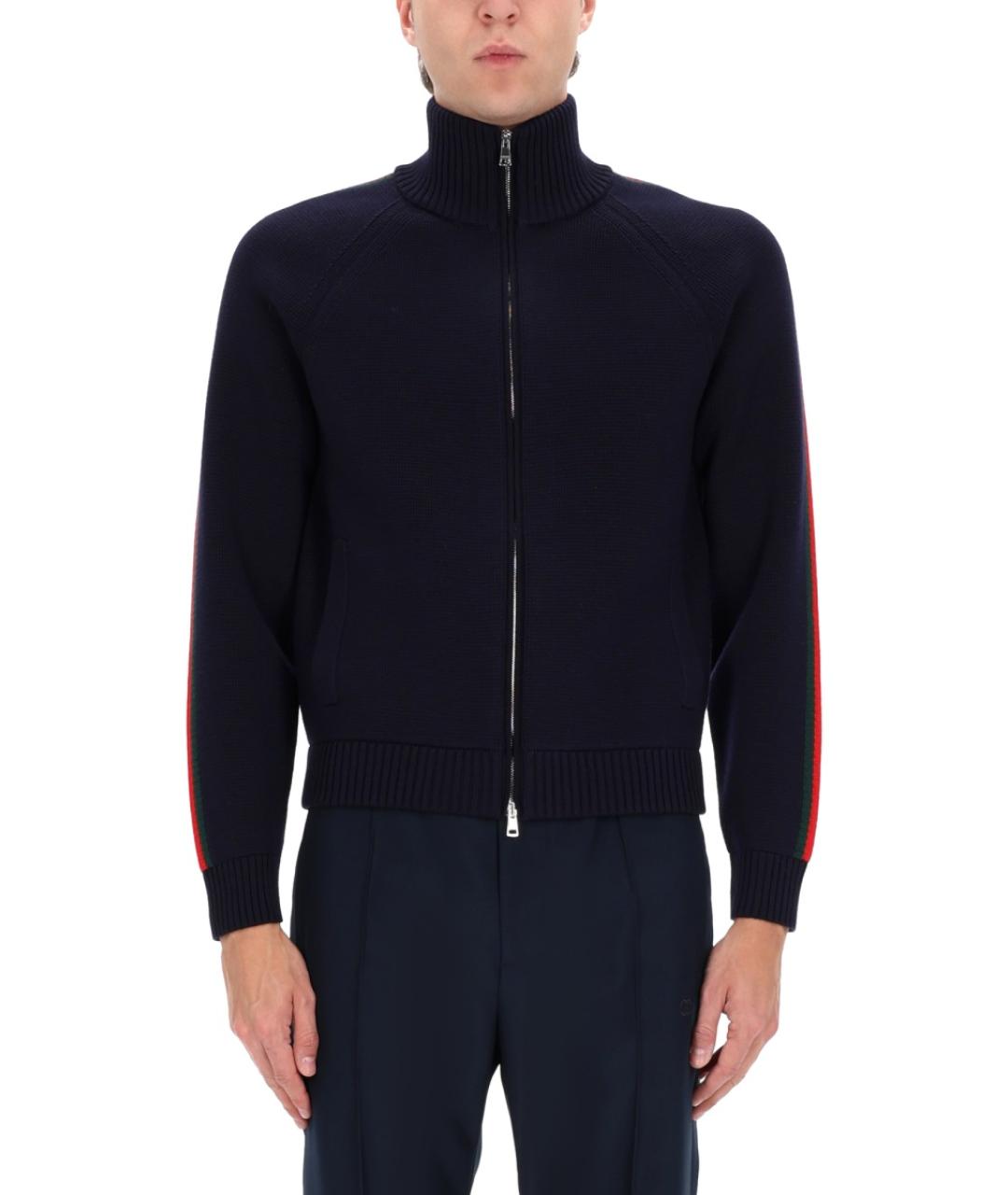 GUCCI Черный шерстяной джемпер / свитер, фото 4