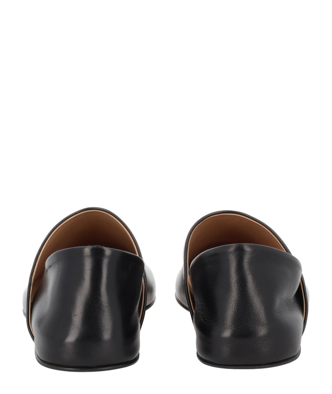 J.W.ANDERSON Черные кожаные балетки, фото 4
