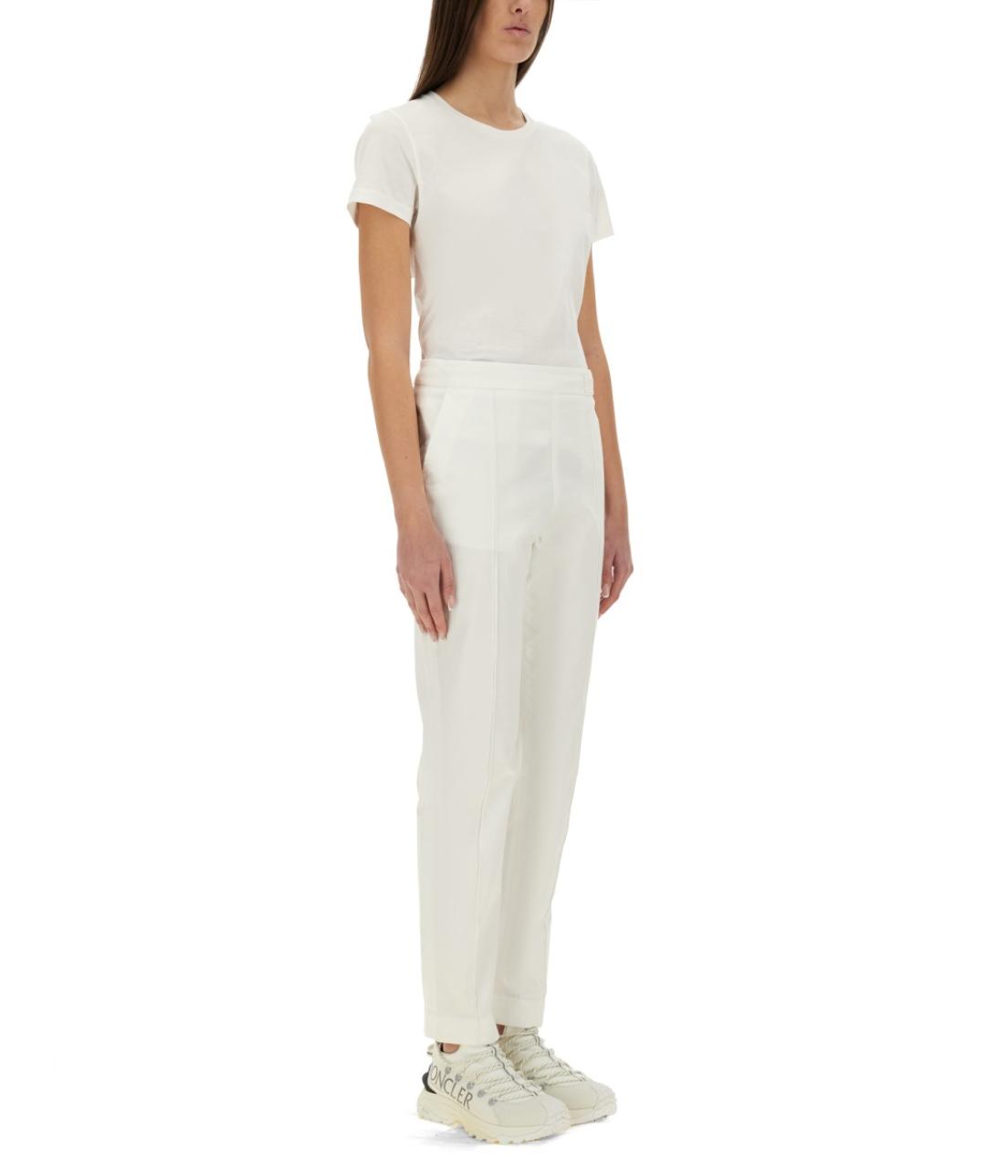 MONCLER Белая хлопковая футболка, фото 2