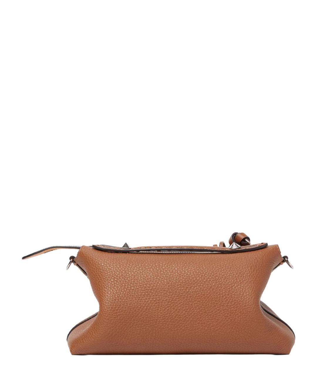 FENDI Оранжевая кожаная сумка через плечо, фото 2