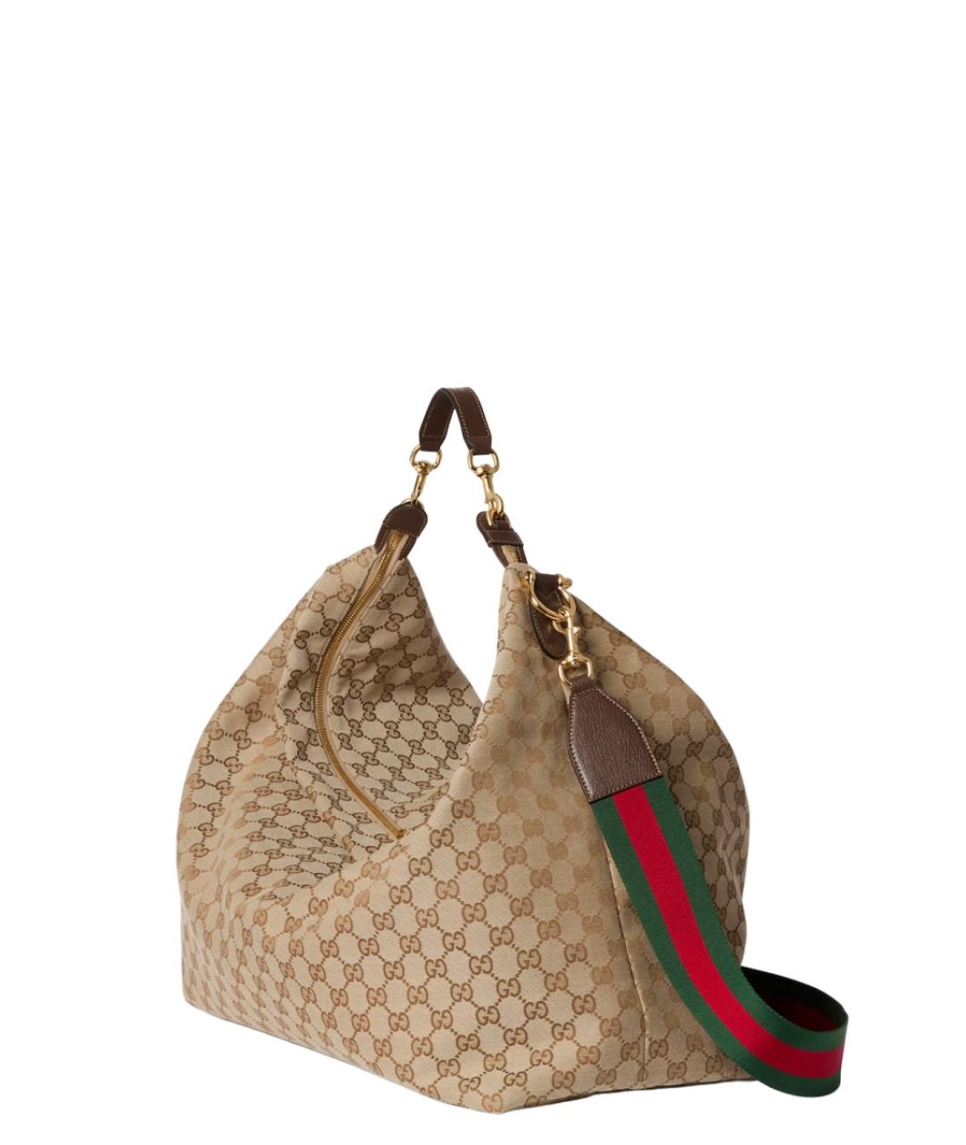 GUCCI Бежевая синтетическая сумка на плечо, фото 3