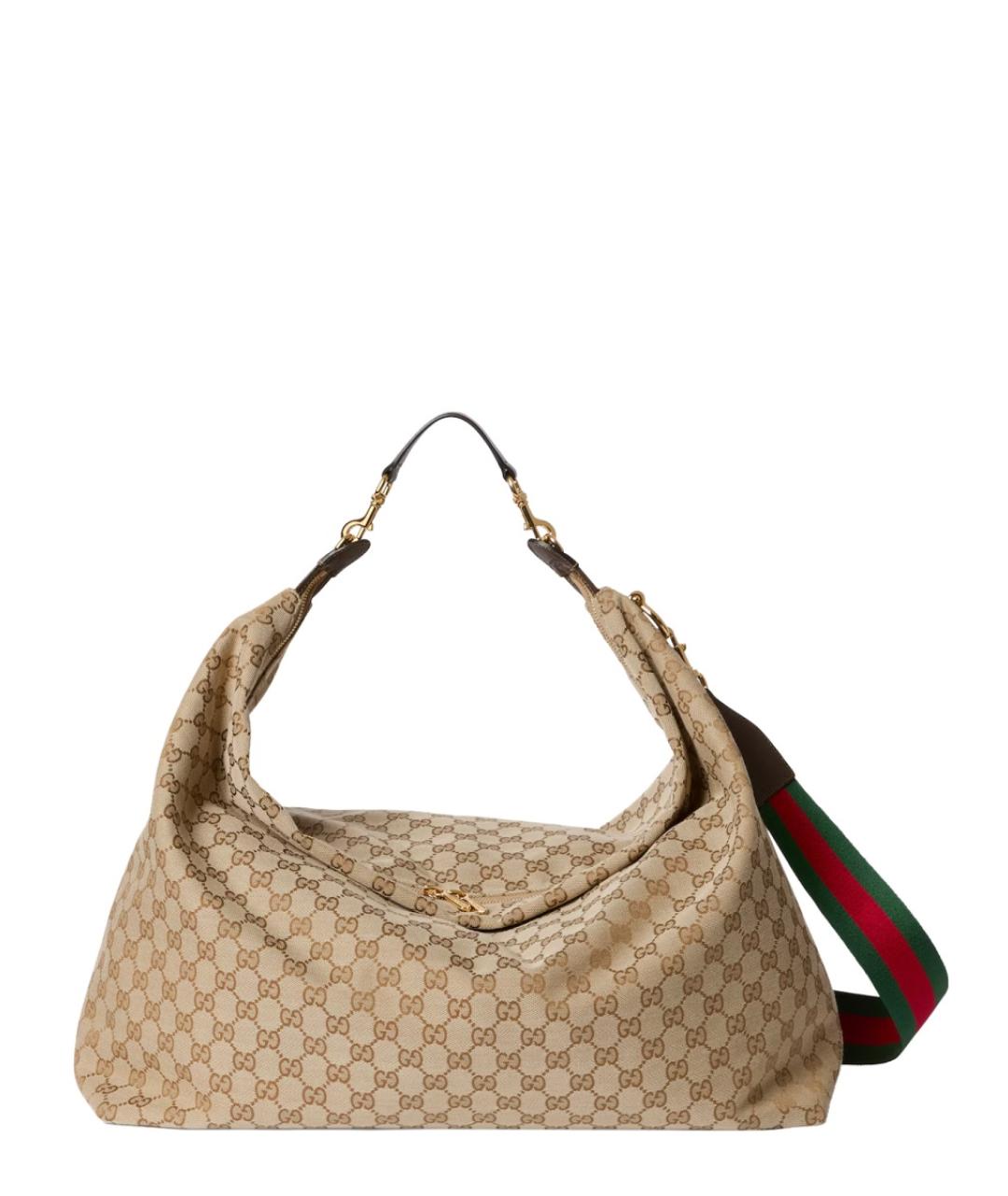 GUCCI Бежевая синтетическая сумка на плечо, фото 1