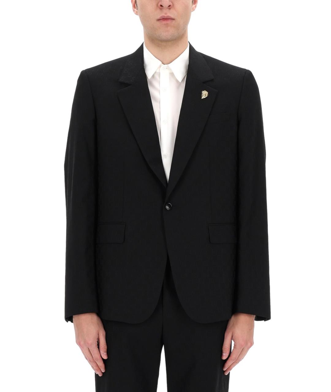 GUCCI Черный полиэстеровый пиджак, фото 3