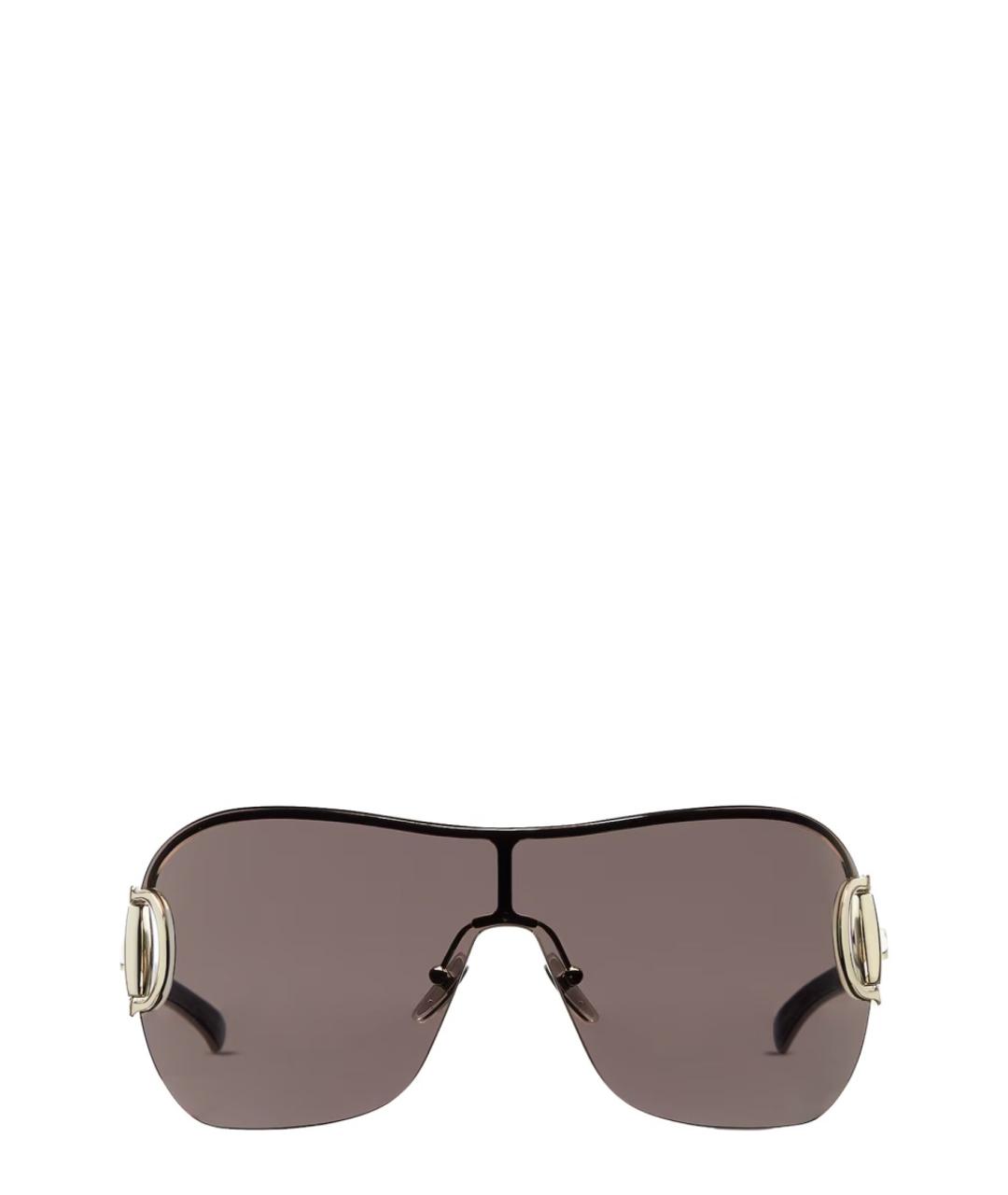 GUCCI Серебряные пластиковые солнцезащитные очки, фото 2