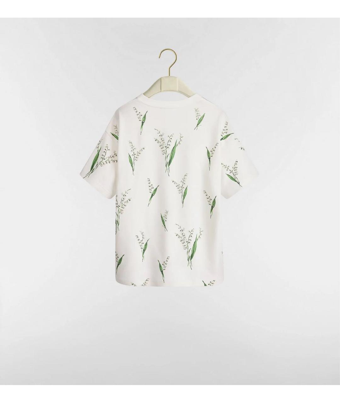 CHRISTIAN DIOR Белая хлопковая футболка, фото 2