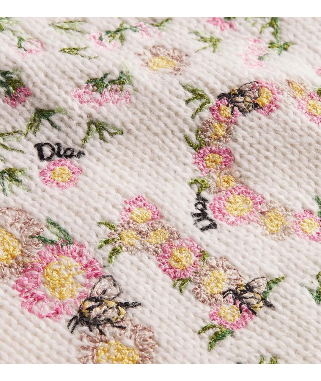 CHRISTIAN DIOR Бежевая кашемировая футболка, фото 2