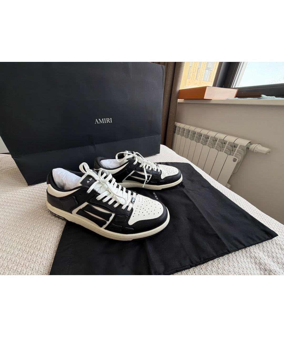 AMIRI Черные кожаные кеды, фото 6