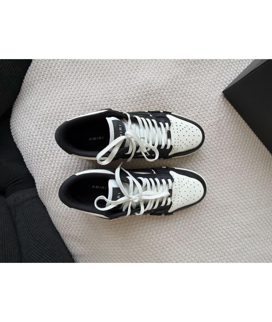 AMIRI Черные кожаные кеды, фото 3