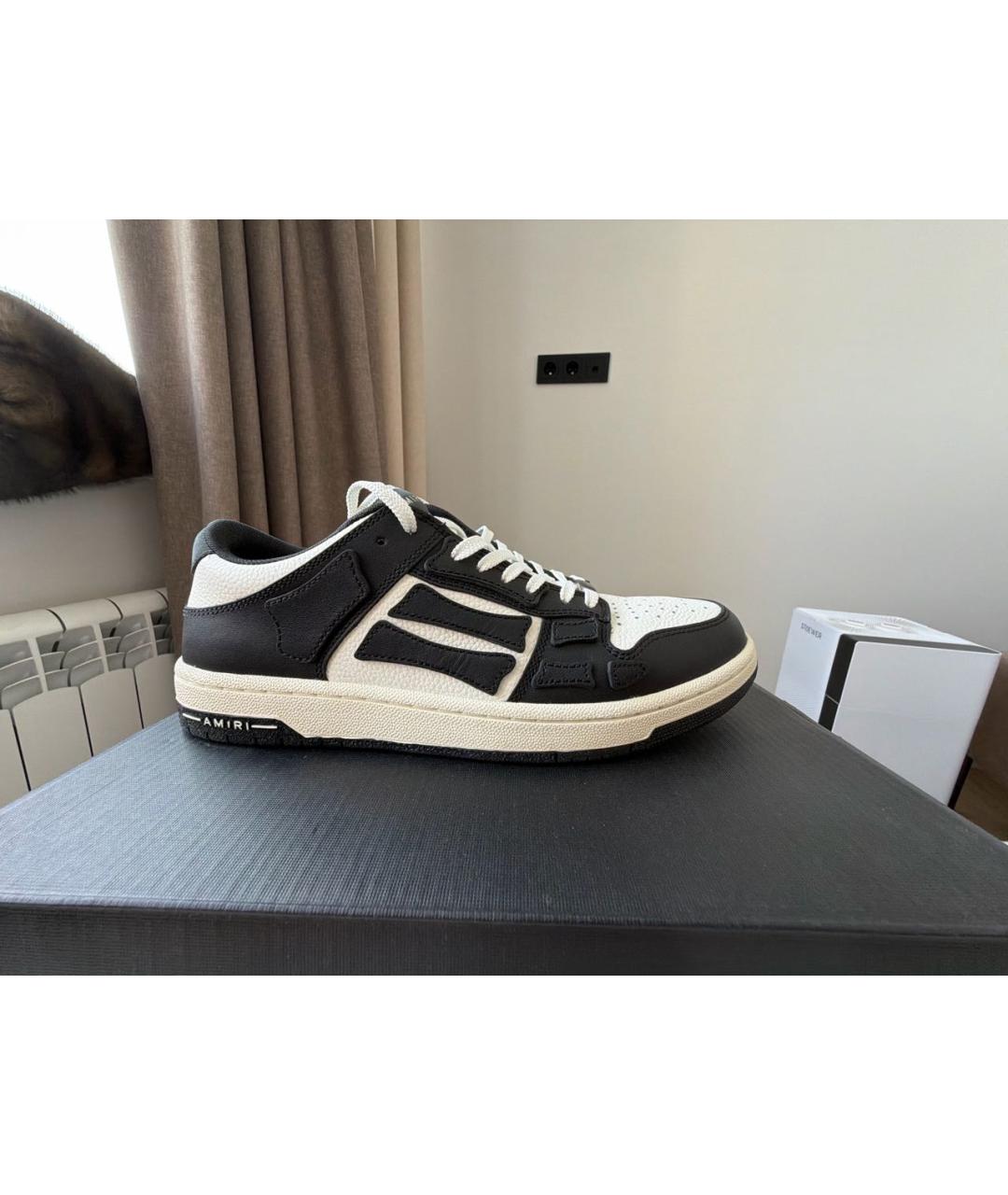 AMIRI Черные кожаные кеды, фото 8